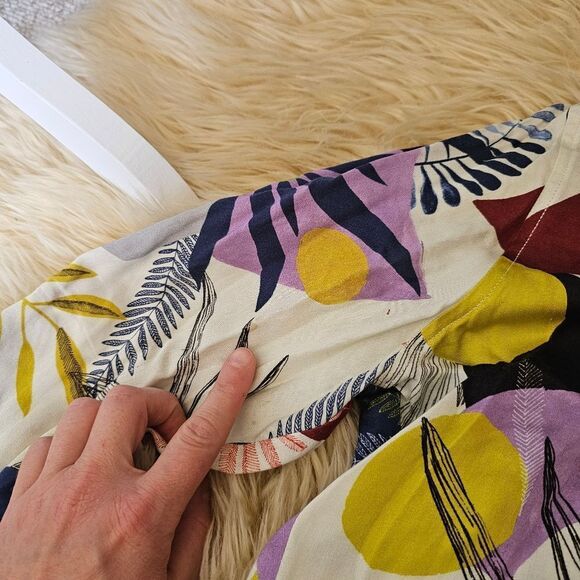 Vilagallo Multi Color Floral Long Sleeve Button Down Shirt - Picture 6 of 6